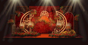 结婚背景效果图