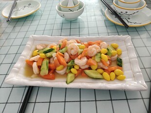 三色虾仁