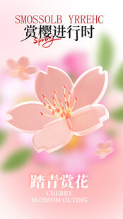 春日赏樱活动海报