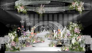 花园水晶婚礼效果图