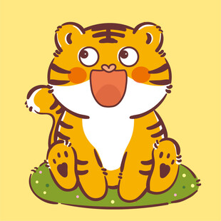 虎萌萌宝宝卡通可爱