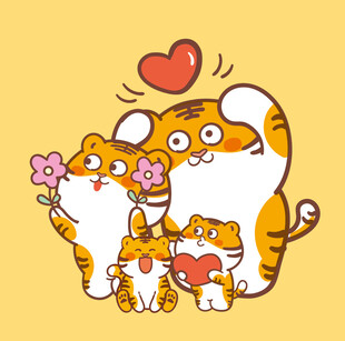 虎萌萌立体卡通可爱