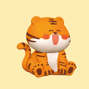 虎萌萌立体卡通可爱