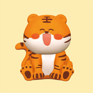 虎萌萌立体卡通可爱