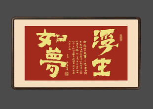 浮生如梦书法作品