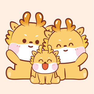 小飞龙宝宝卡通插画