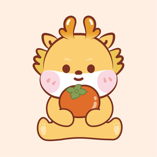 小飞龙顶水果卡通