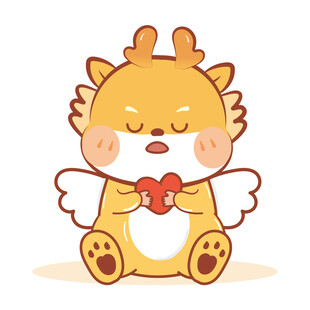 小飞龙宝宝摆件可爱卡通