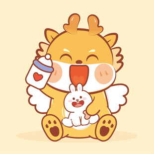 小飞龙宝宝摆件可爱卡通