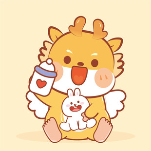 小飞龙宝宝摆件卡通