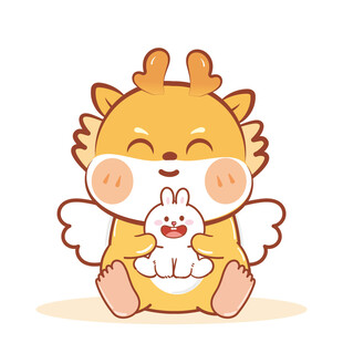 小飞龙宝宝摆件卡通