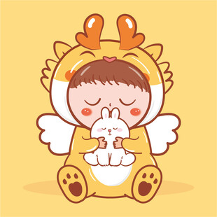 小飞龙宝宝摆件卡通