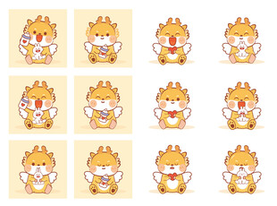 龙宝宝卡通插画