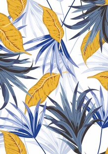 矢量热带植物树叶背景