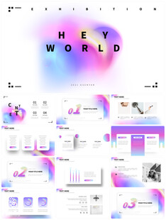 个人简介作品集PPT图片