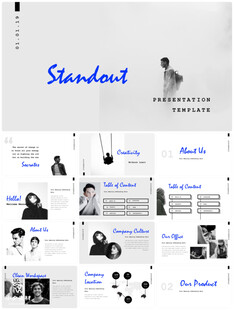 个人简介作品集PPT图片