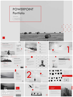 个人简介作品集PPT图片