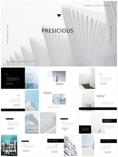 个人简介作品集PPT图片