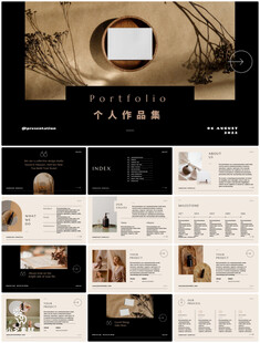 个人简介作品集PPT图片