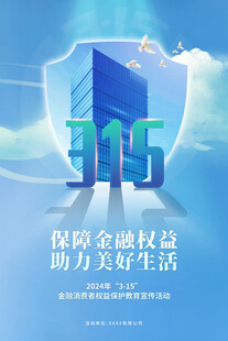 金融权益 助力生活 315海报
