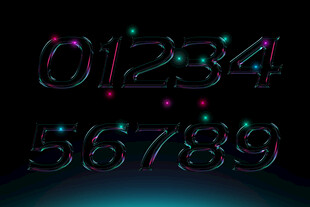 星空数字PSD样机素材