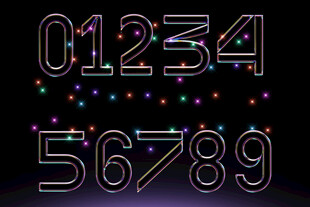 梦幻星空数字特效PSD样机