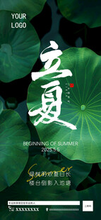 立夏  24节气海报