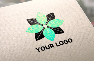 纸面LOGO样机效果图