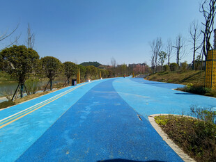 蓝色步道