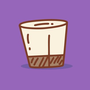 装着液体的透明杯子玻璃杯