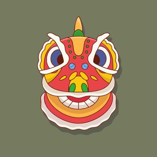 舞狮头中华传统艺术非遗