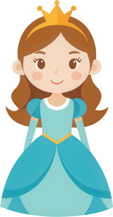 女孩扮公主模样优雅迷人