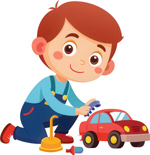 孩子玩具角色扮演免抠图