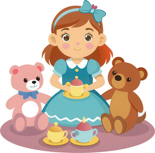 孩子玩具角色扮演免抠图