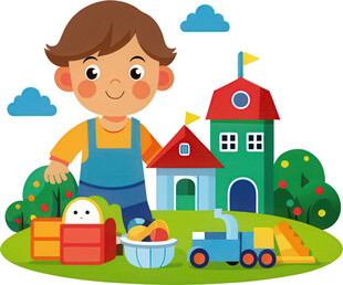 孩子玩具角色扮演免抠图 