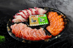 三文鱼甜虾章鱼足