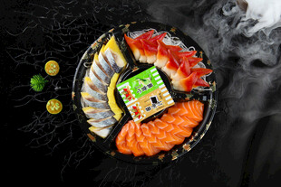 三文鱼北极贝希鲮鱼