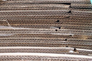 牛皮纸箱瓦楞纸高清素材图