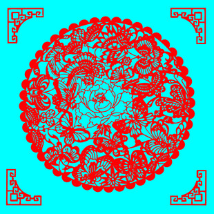 蝶恋花剪纸