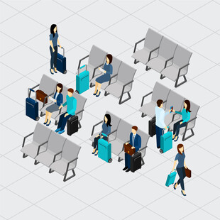 候机室人物