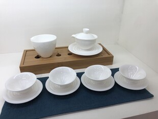 白瓷茶套组
