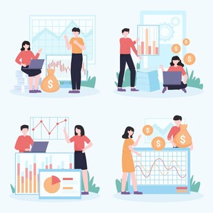 营销方案插画 