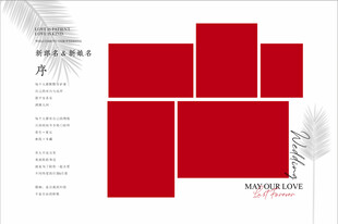 婚礼照片迎宾海报