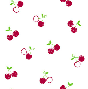 樱桃图案 清新可爱的水果元素