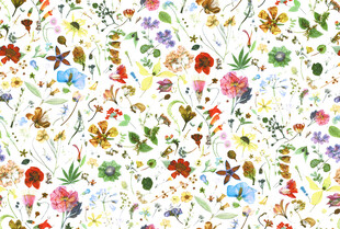 缤纷花卉图案 清新田园风