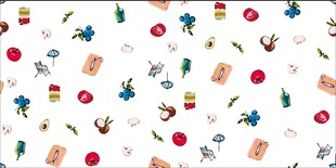 圣诞元素图案背景图