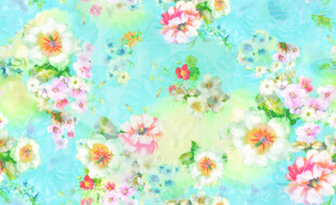 清新花卉图案背景图