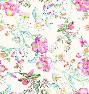 花卉水彩图案背景纹理