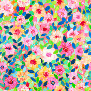 缤纷多彩花卉图案背景
