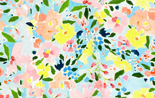 清新花卉图案背景设计